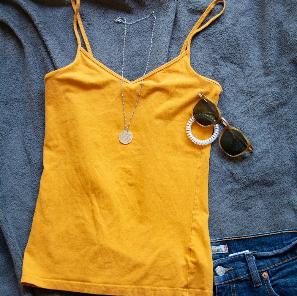 SOLD• Mustard Yellow Cami Top, small